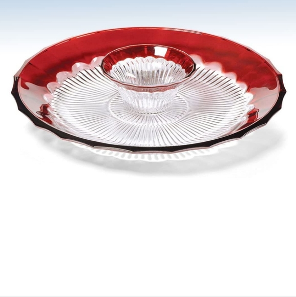 Mikasa Bella Court Ruby Chip and Dip - Picture 2 of 16